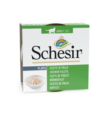 14x Schesir Kattenvoer Kipfilet in Gelei 85 gr