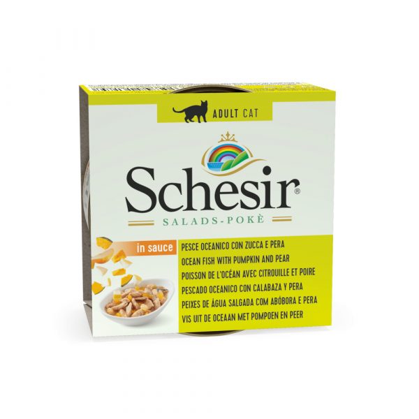 Schesir Kattenvoer Oceaanvis - Pompoen - Peer in Saus 85 gr