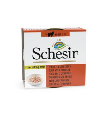 14x Schesir Kattenvoer Pompoen in Bouillon 70 gr