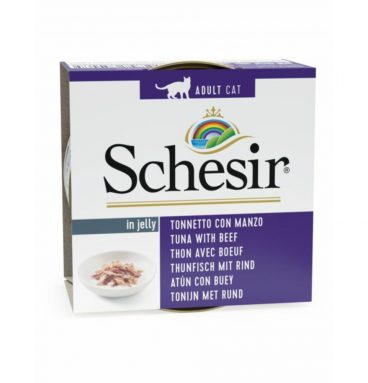 Schesir Kattenvoer Tonijn - Rund 85 gr