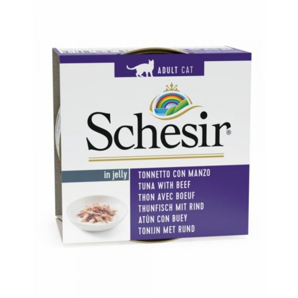 Schesir Kattenvoer Tonijn - Rund 85 gr