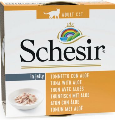 Schesir Kattenvoer Tonijn en Aloë in Gelei 85 gr