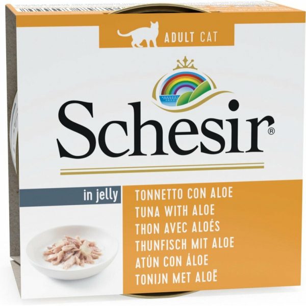 Schesir Kattenvoer Tonijn en Aloë in Gelei 85 gr