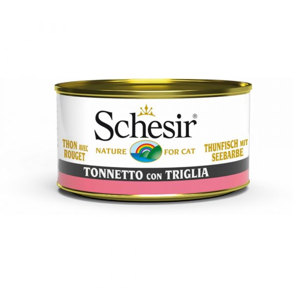 14x Schesir Kattenvoer Tonijn en Zeebarbeel 85 gr