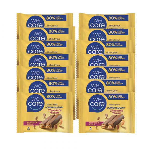 14x WeCare Lower Sugar Reep Chocolate Break 64