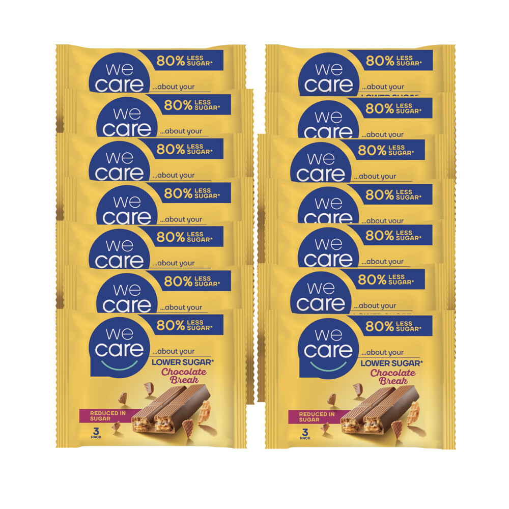 14x WeCare Lower Sugar Reep Chocolate Break 64