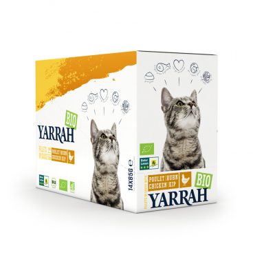 14x Yarrah Bio Kattenvoer Kip 85 gr