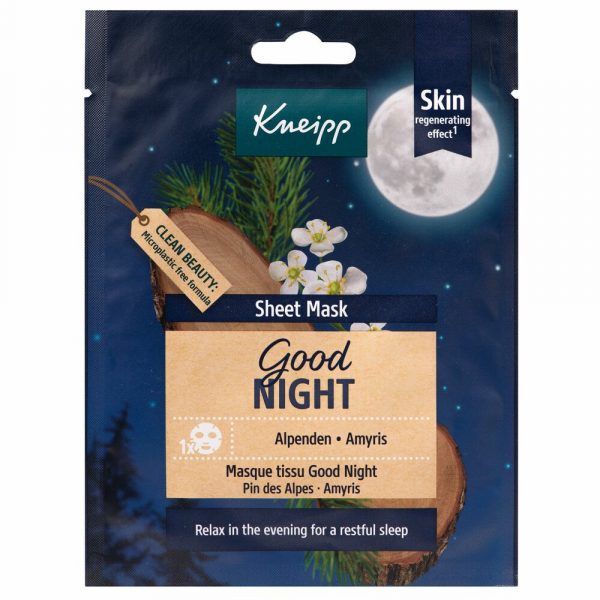 Kneipp Sheet Mask Gezichtsmasker Good Night