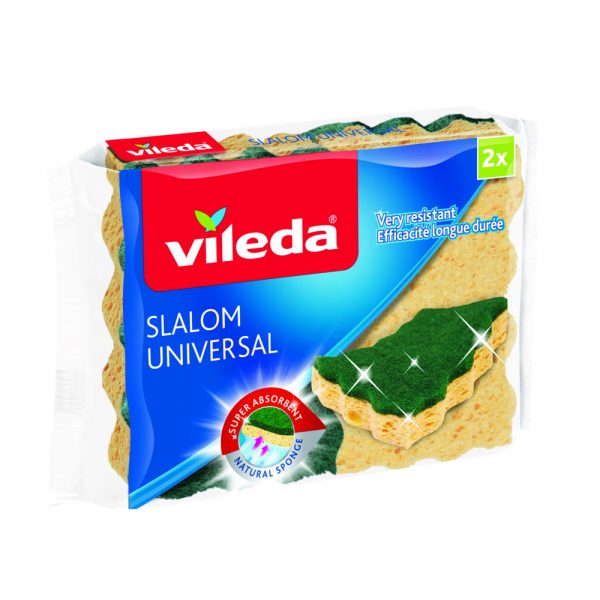 15x Vileda Slalom Universal Schuurspons 2 Stuks