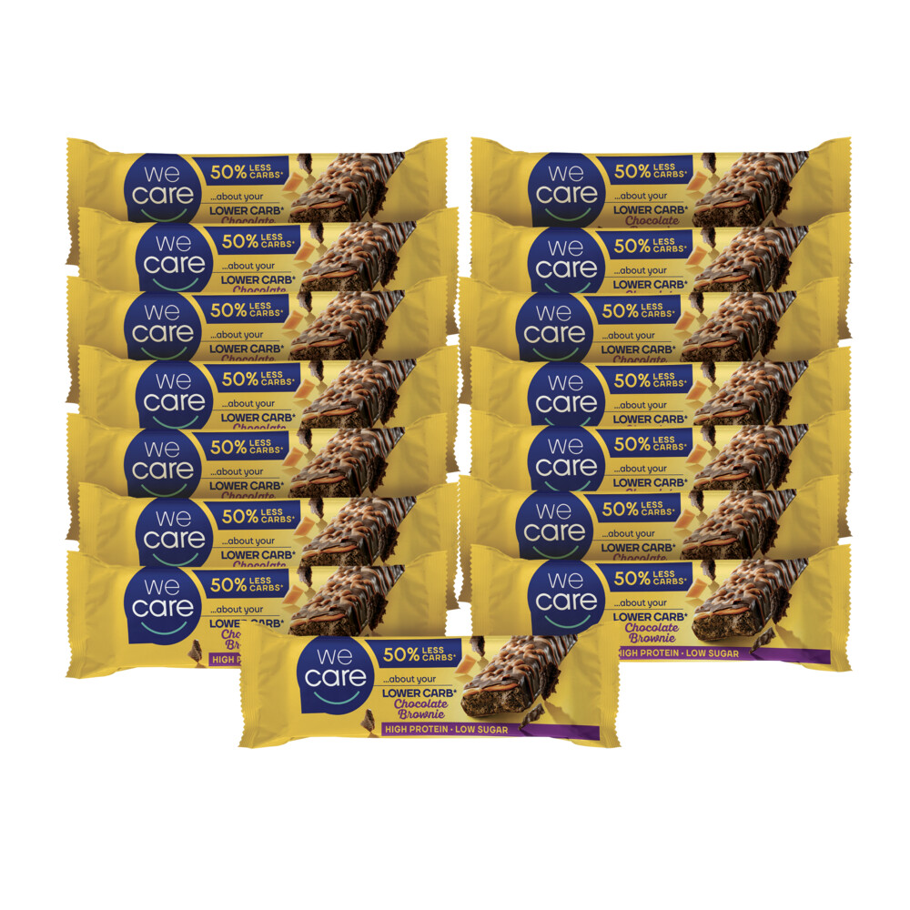 15x WeCare Lower Carb Reep Chocolate Brownie 60 gr