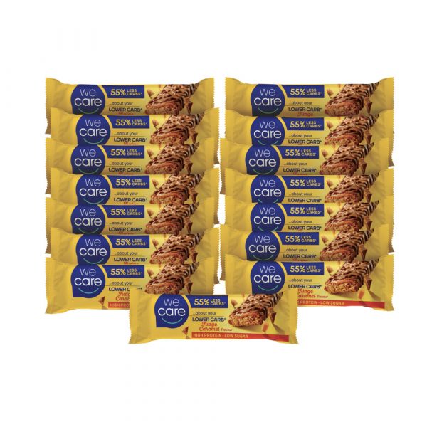 15x WeCare Lower Carb Reep Fudge Caramel 60 gr