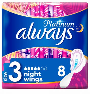 2+1 gratis: Always Maandverband Platinum Night 8 stuks