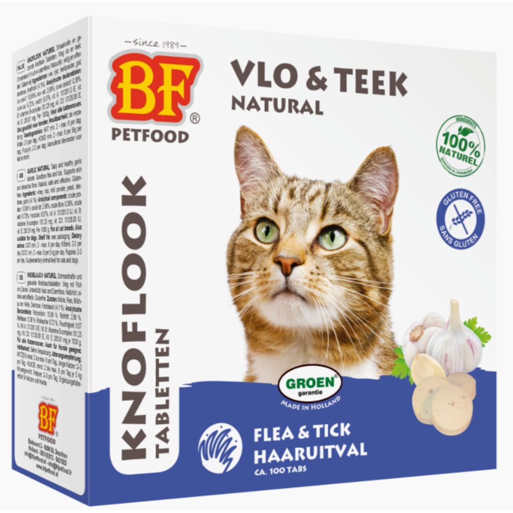 BF Petfood Kattensnoepjes Anti-vlo Naturel 100 stuks