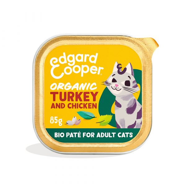 Edgard&Cooper Kattenvoer Adult Pate Biologische Kalkoen 85 gr