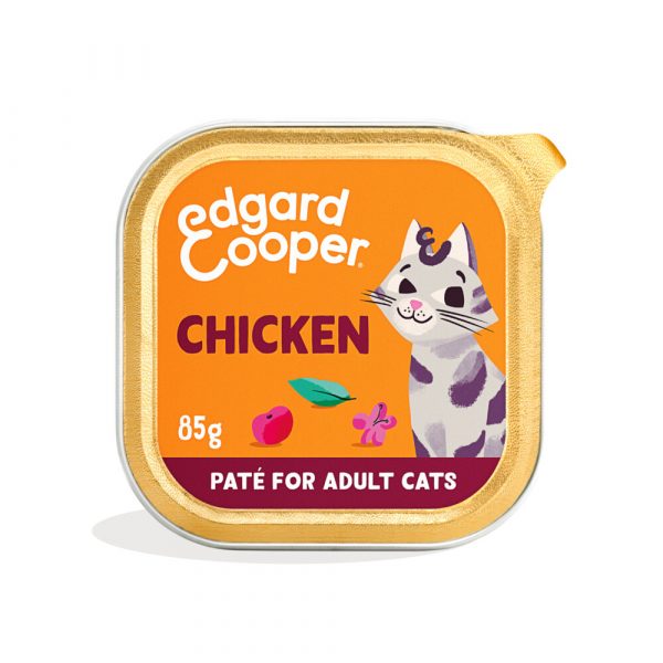 Edgard&Cooper Kattenvoer Adult Pate Kip 85 gr