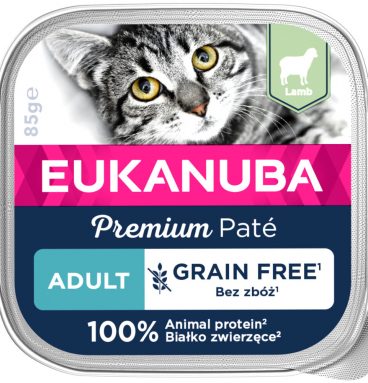 Eukanuba Lams Pate Graanvrij Adult Kat 85 gr