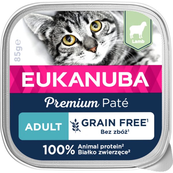 Eukanuba Lams Pate Graanvrij Adult Kat 85 gr