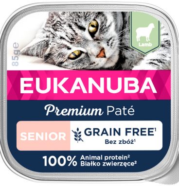 Eukanuba Lams Pate Graanvrij Senior Kat 85 gr