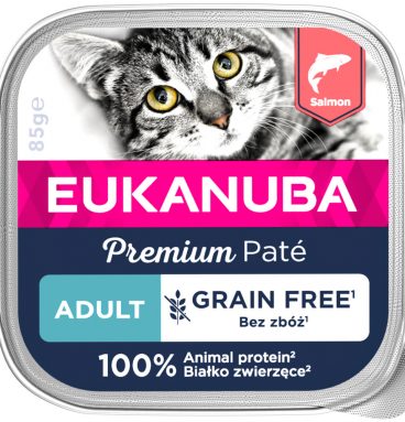 Eukanuba Zalm Pate Graanvrij Adult Kat 85 gr