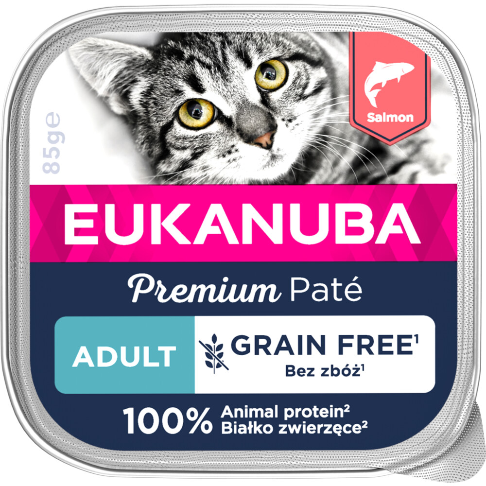 Eukanuba Zalm Pate Graanvrij Adult Kat 85 gr