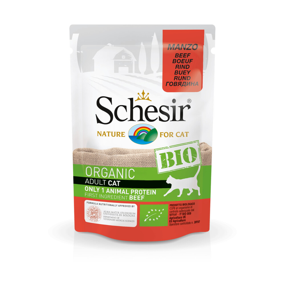 Schesir Kattenvoer Bio Rund 85 gr