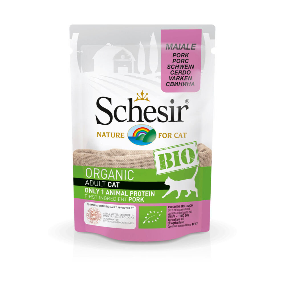 Schesir Kattenvoer Bio Varken 85 gr