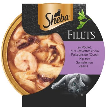 Sheba Filets Kip - Garnaal - Oceaanvis in Saus 60 gr