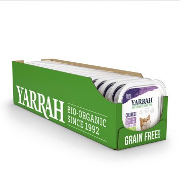 16x Yarrah Bio Kattenvoer Chunks Kip - Kalkoen 100 gr