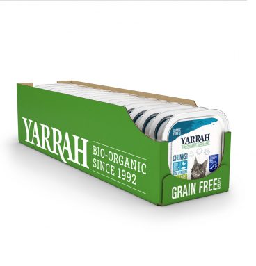 16x Yarrah Bio Kattenvoer Chunks Vis 100 gr