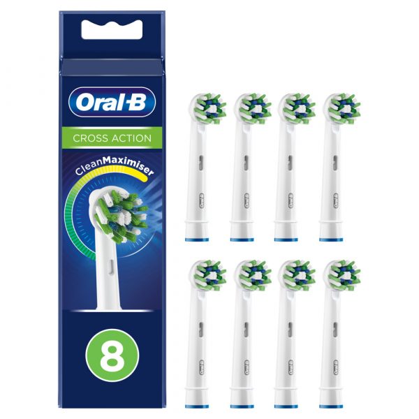 Oral-B Opzetborstels CrossAction 8 stuks