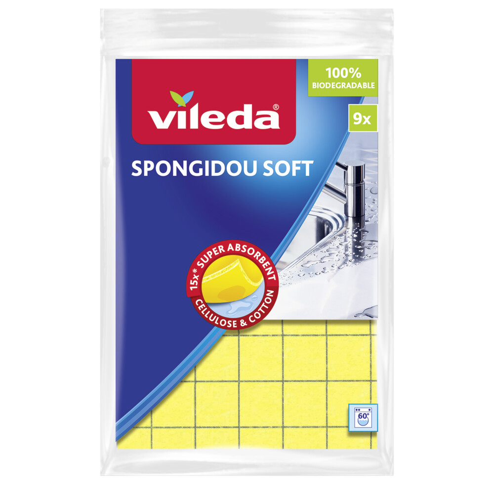 18x Vileda Spongidou Sponsdoek 9 Stuks