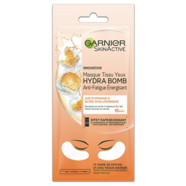 20x Garnier SkinActive Tissue Masker Hydra Bomb Orange Oogmasker