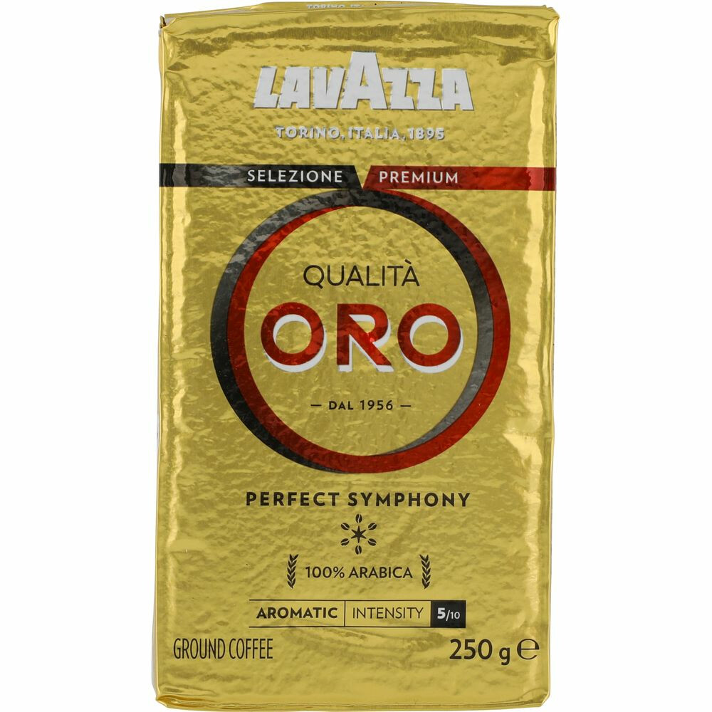 6x Lavazza Qualita Oro gemalen 250 gr