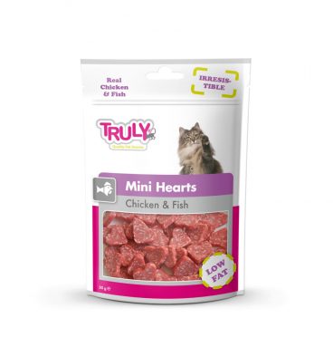 Truly Cat Snacks Mini Hearts Kip&Vis 50 gr