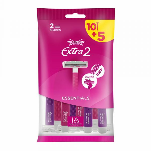 Wilkinson Woman Wegwerpscheermesjes Extra 2 Beauty 15 stuks