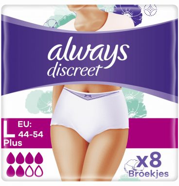 4x Always Discreet Broekjes L 8 stuks