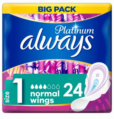 8x Always Maandverband Platinum Normal 24 stuks