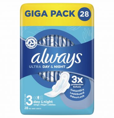 6x Always Maandverband Ultra Secure Night 28 stuks