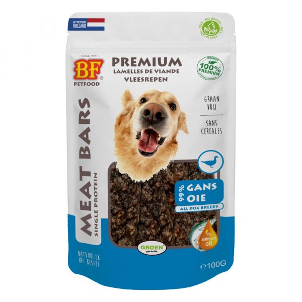 2+1 gratis: BF Petfood Meat Bars Gans 100 gr