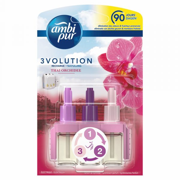 9x Ambi Pur 3volution Thai Orchi Navulling 20 ml