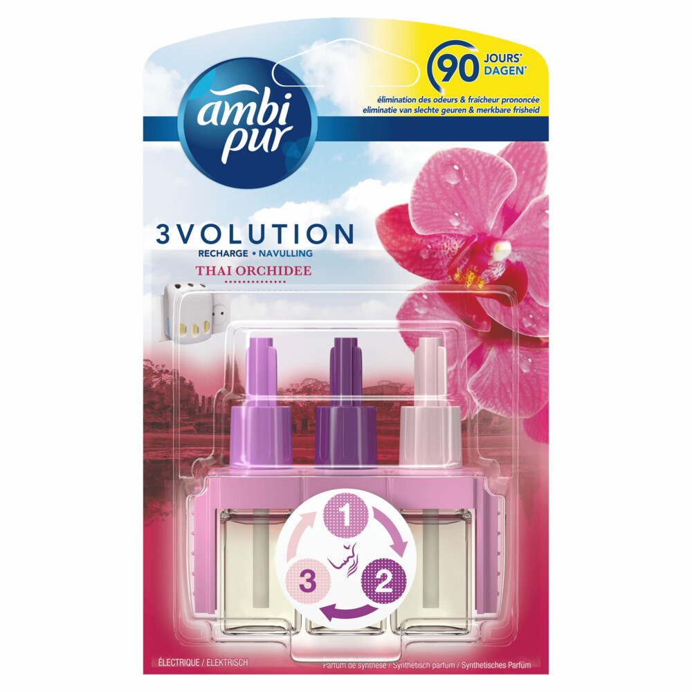 9x Ambi Pur 3volution Thai Orchi Navulling 20 ml