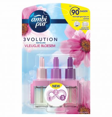 9x Ambi Pur 3volution Vleugje Bloesem Navulling 20 ml