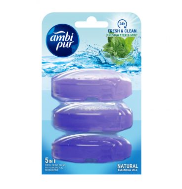 6x Ambi Pur Toiletblok Navulling Fris Water en Mint 3 stuk