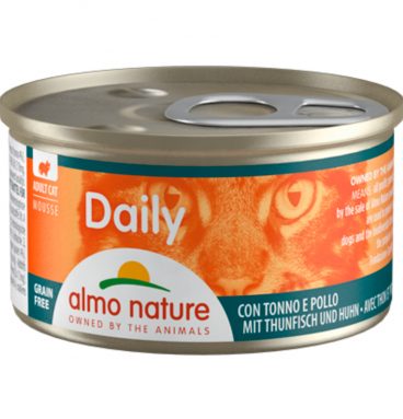 Almo Nature Daily Mousse Kattenvoer Tonijn - Kip 85 gr