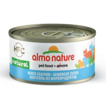 24x Almo Nature HFC Jelly Kattenvoer Gemengde Zeevis 70 gr