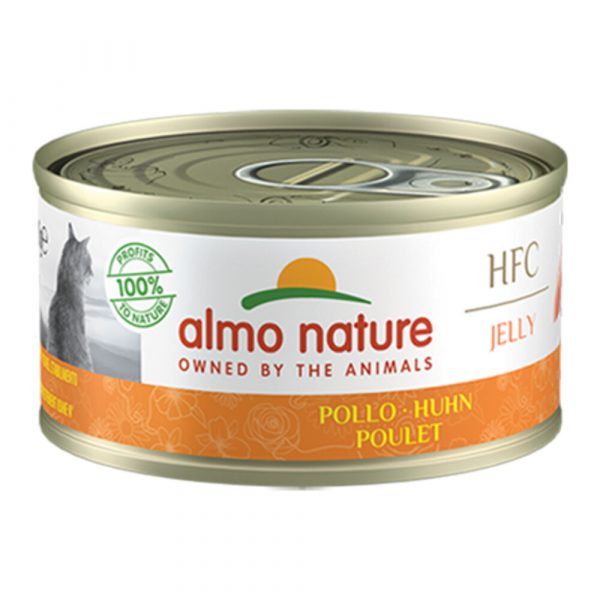 24x Almo Nature HFC Jelly Kattenvoer Kip 70 gr