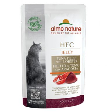 24x Almo Nature HFC Jelly Kattenvoer Tonijnfilet - Kreeft 55 gr