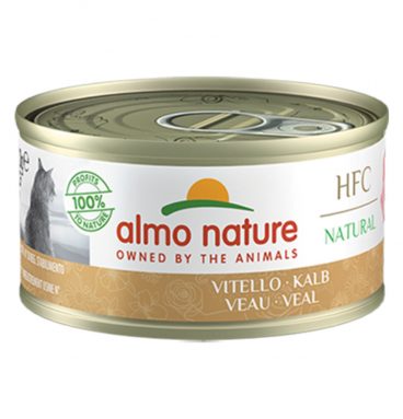 24x Almo Nature HFC Natural Kattenvoer Kalfsvlees 70 gr