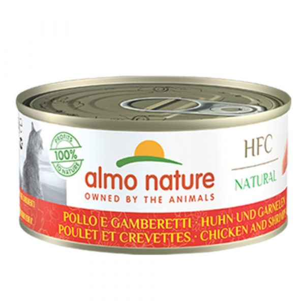 Almo Nature HFC Natural Kattenvoer Kip - Garnaal 70 gr