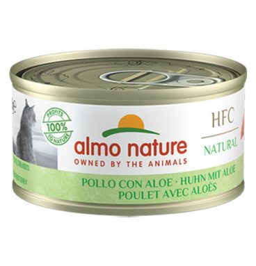 24x Almo Nature HFC Natural Kattenvoer Kip met Aloë 70 gr